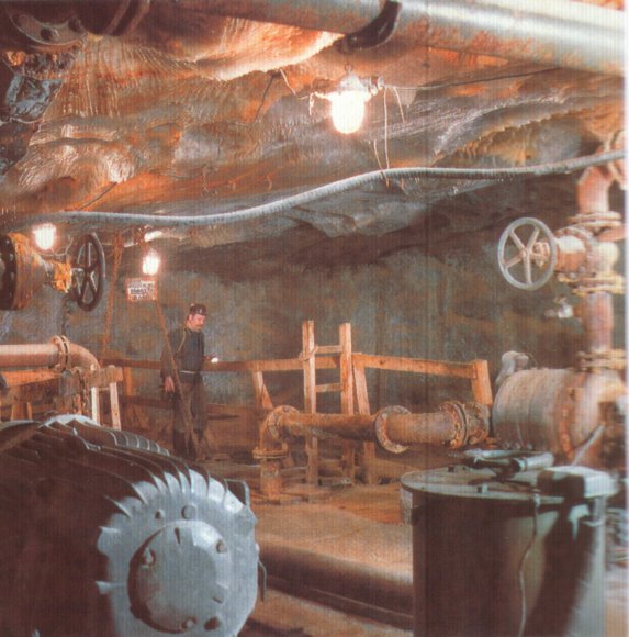 Podziemna hala pomp półsolankowych na poz X 638 m
